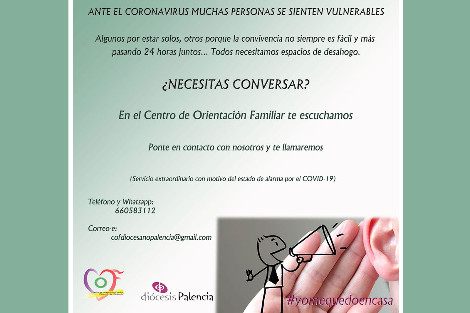 Si necesitas hablar, en el COF te escuchan