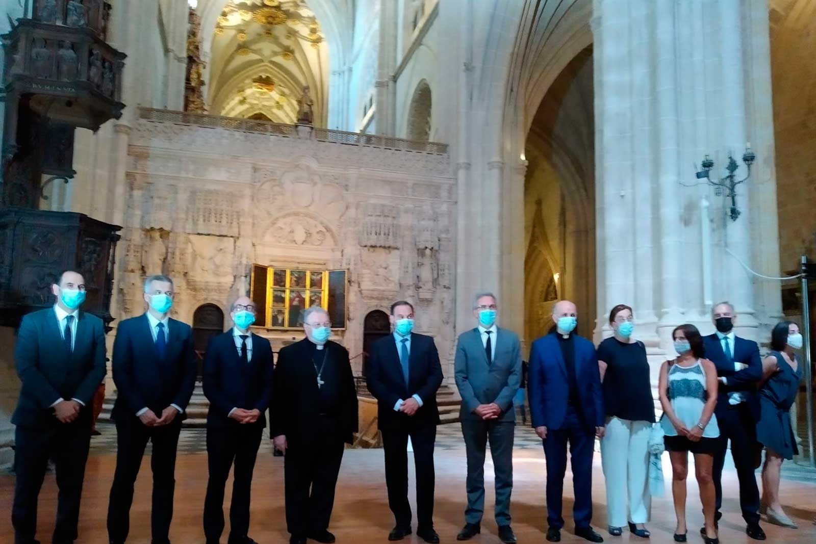 Acto de inauguración de las obras de restauración de la Catedral