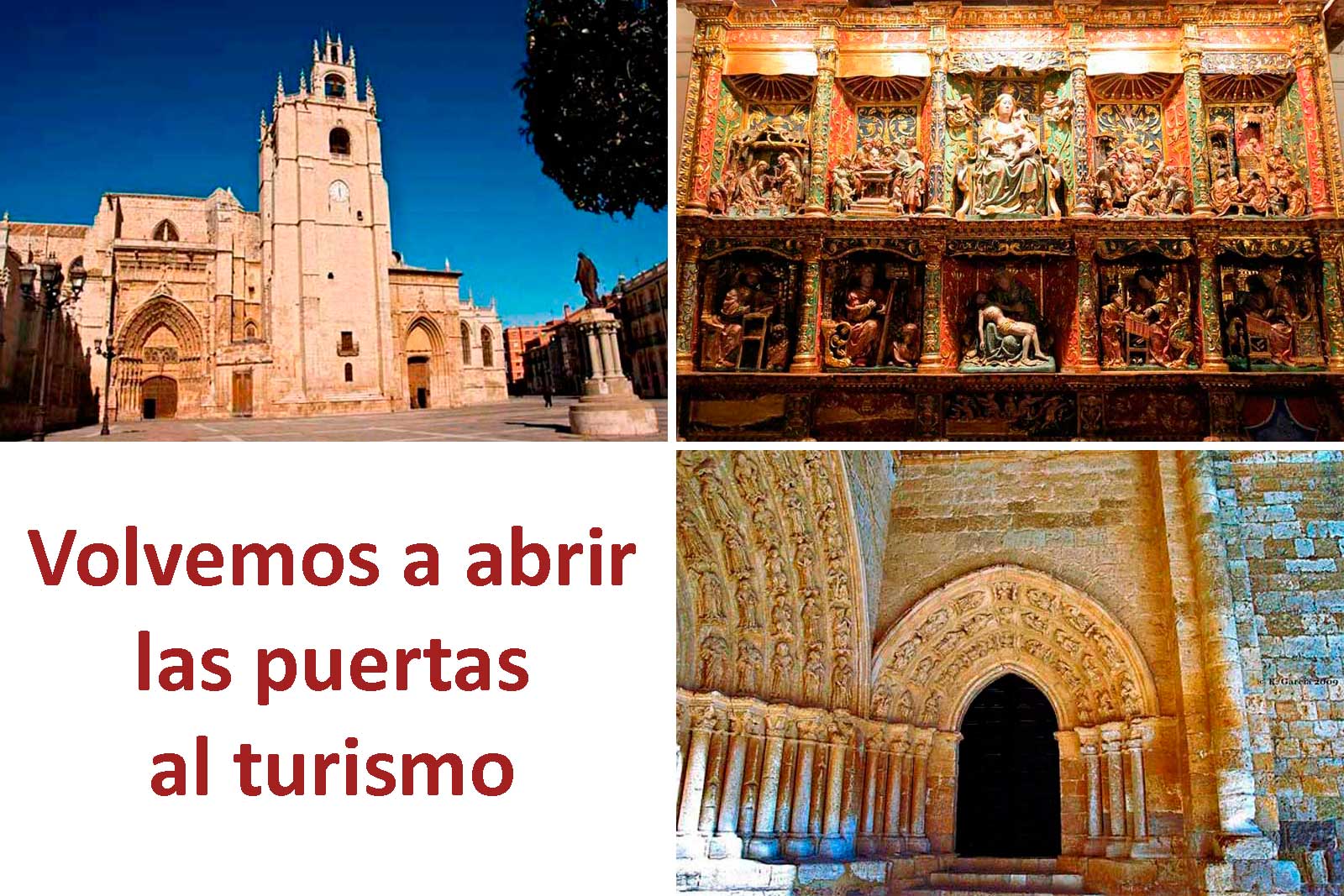 Apertura al turismo en la Catedral, el Museo Diocesano y Villalcázar de Sirga