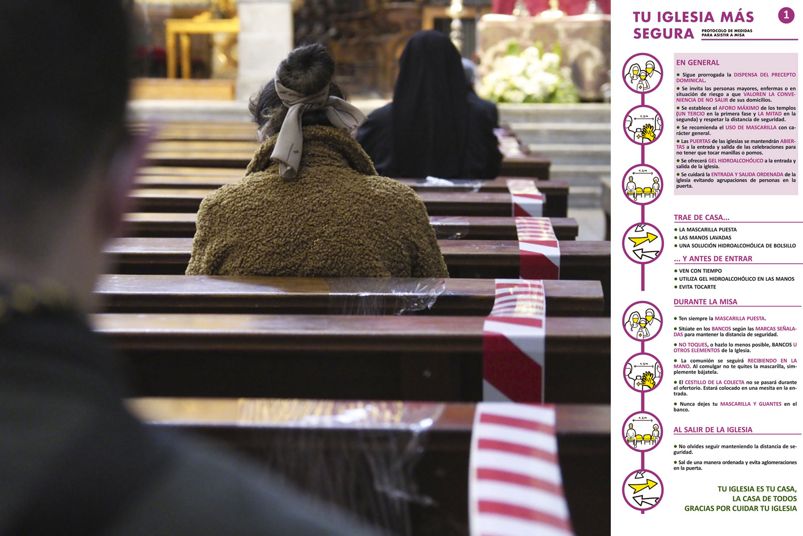 Se permite de nuevo la celebración de culto público desde el lunes 18 de mayo