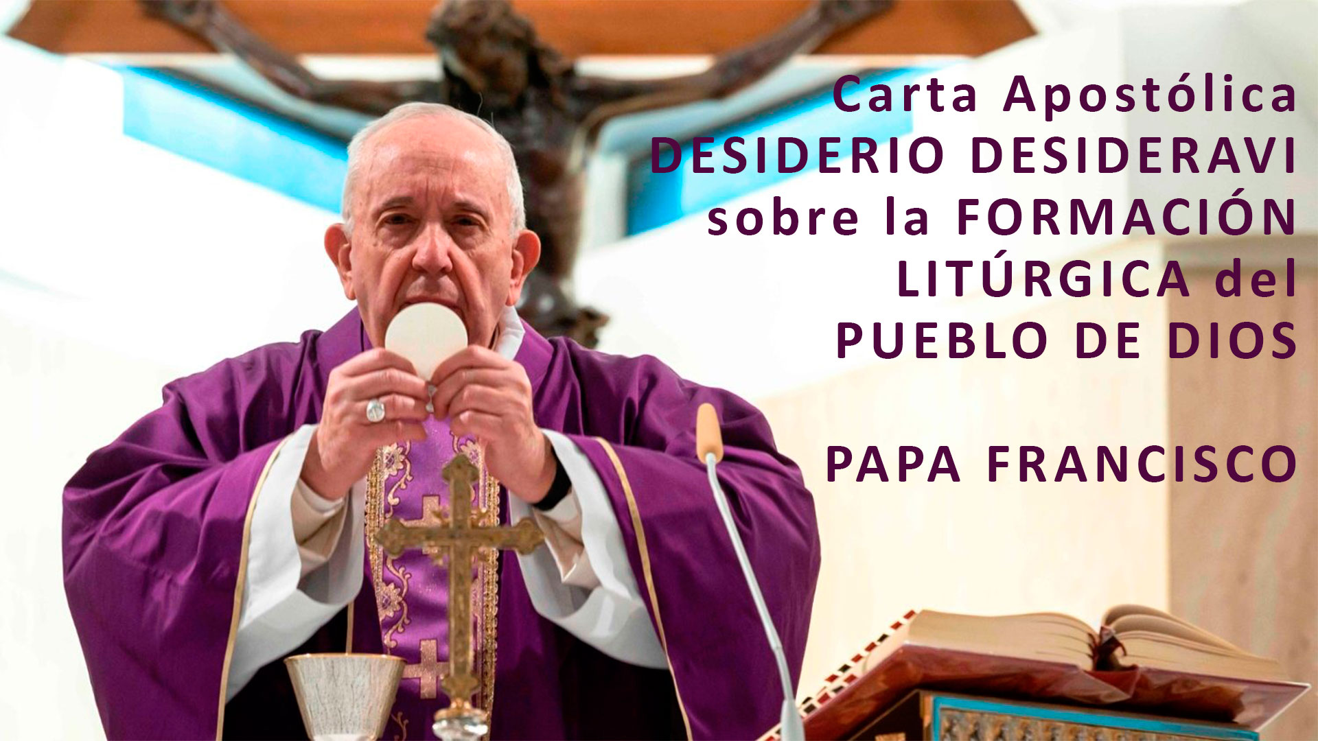 "Quisiera que esta carta nos ayudara a reavivar el asombro por la belleza de la verdad de la celebración cristiana"