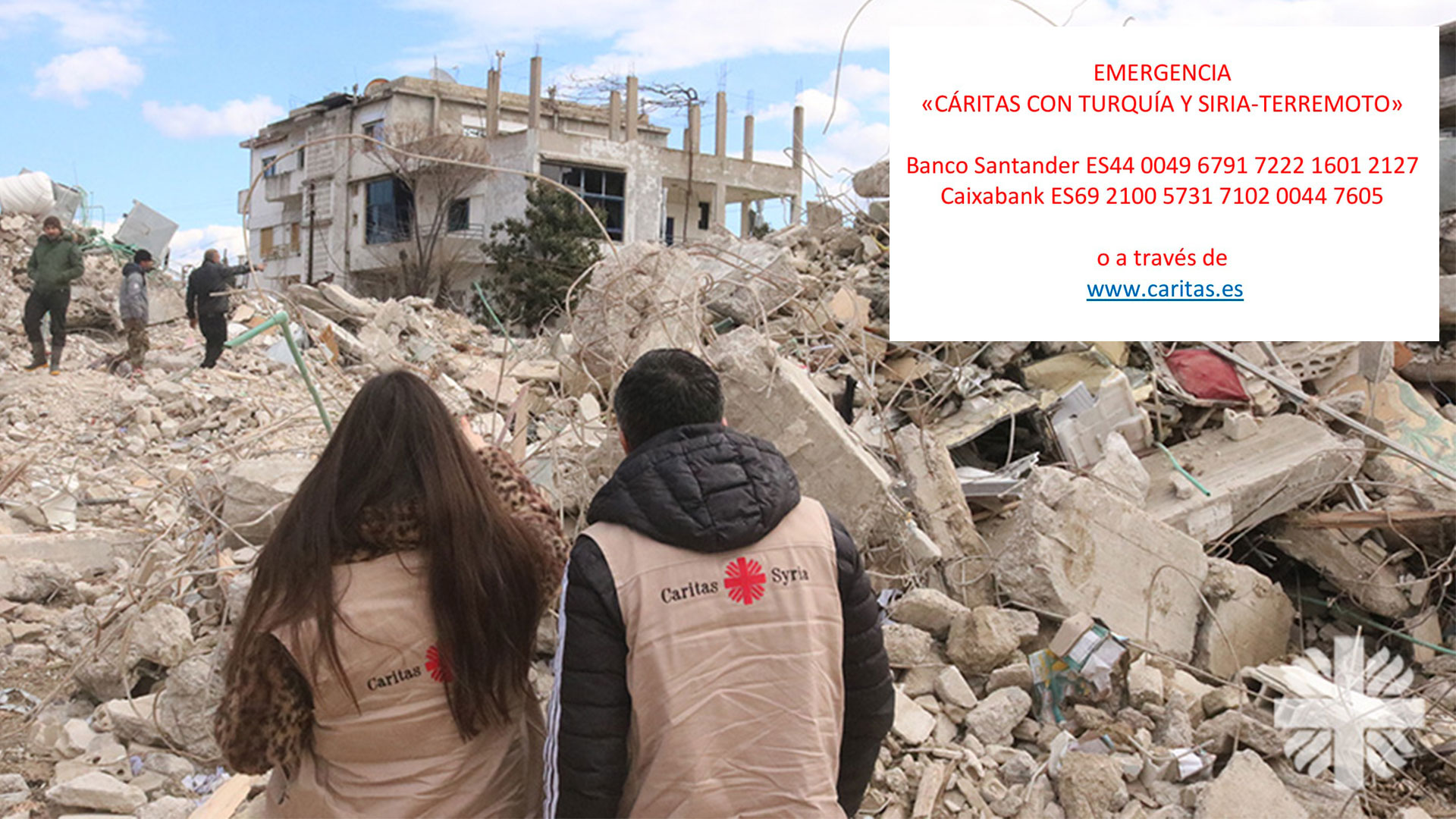 Cáritas: Campaña de emergencia en Turquía y de Siria