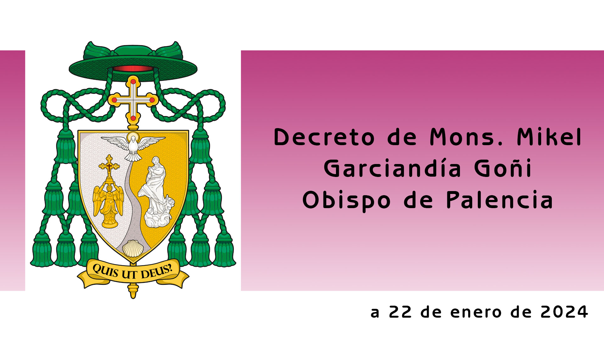 Decreto del Sr. Obispo, a 22 de enero de 2024