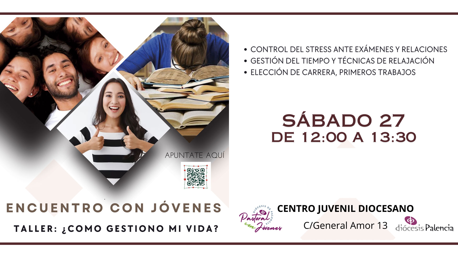 Taller con jóvenes: "¿Cómo gestiono mi vida?"