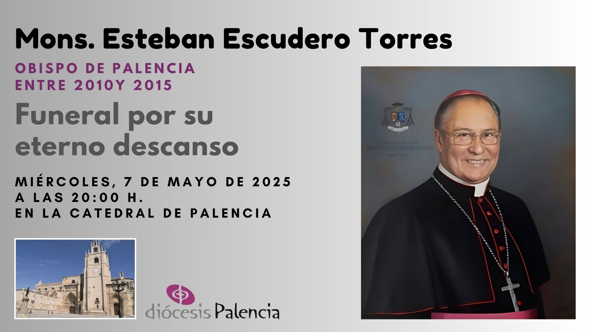 Misa funeral por el eterno descanso de Mons. Esteban Escudero Torres